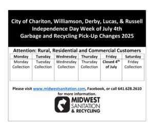 City of Chariton, Williamson, Derby, Lucas, Russel