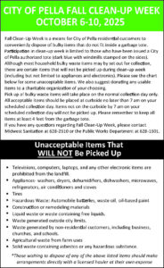 Pella Fall Clean-Up 2025